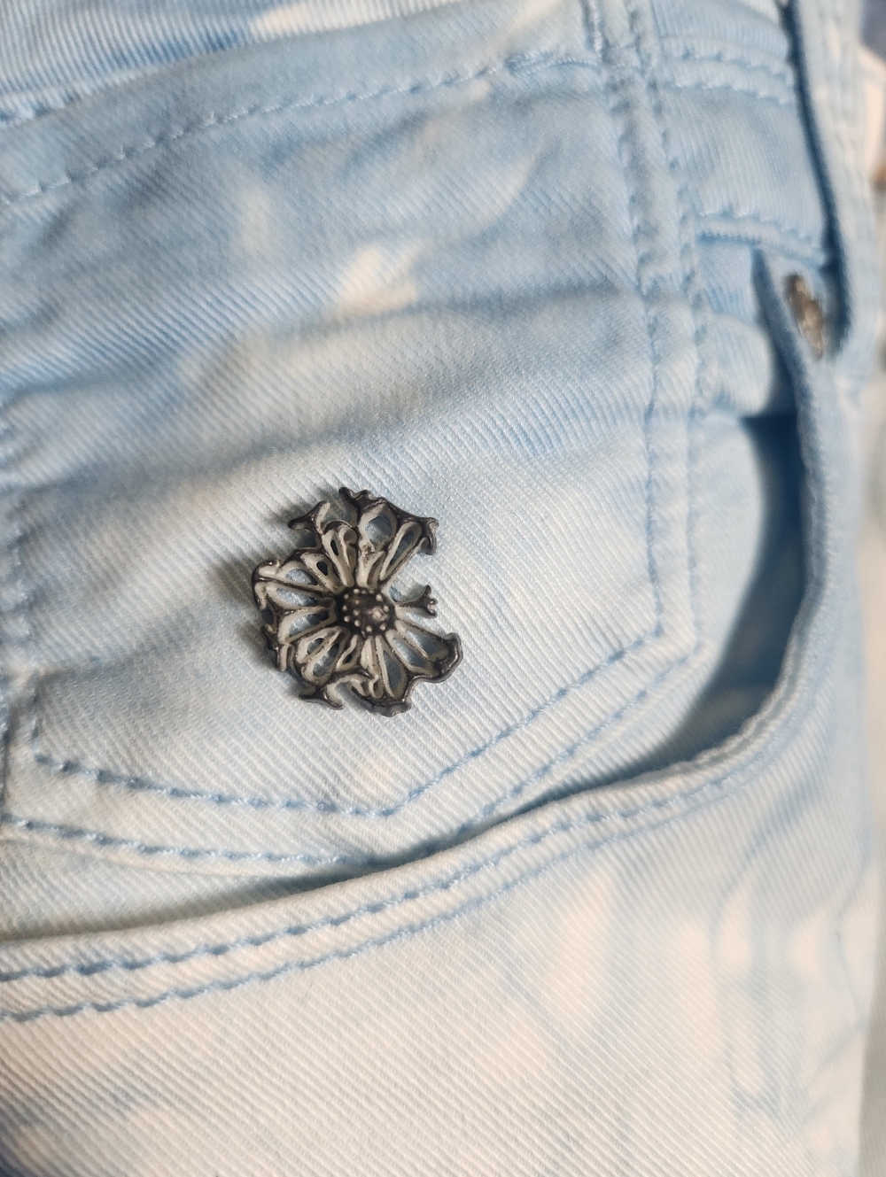 Rare Maison Scotch Amsterdams Blauw Memory Blue Tie Dye Skinny Jeans NWT 29/32 - Picture 16 of 16